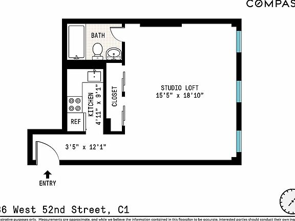 2nd image of 236 W 52nd St APT B1