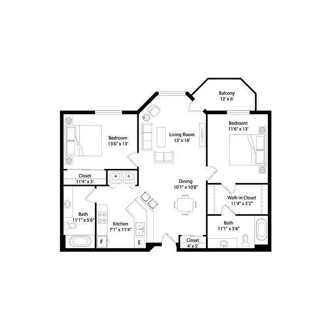 Floor plan B5R