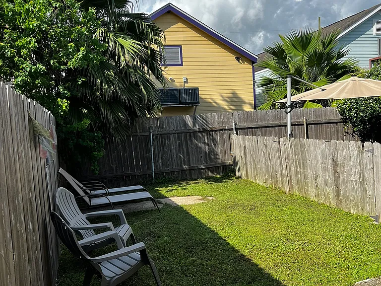back yard, left side