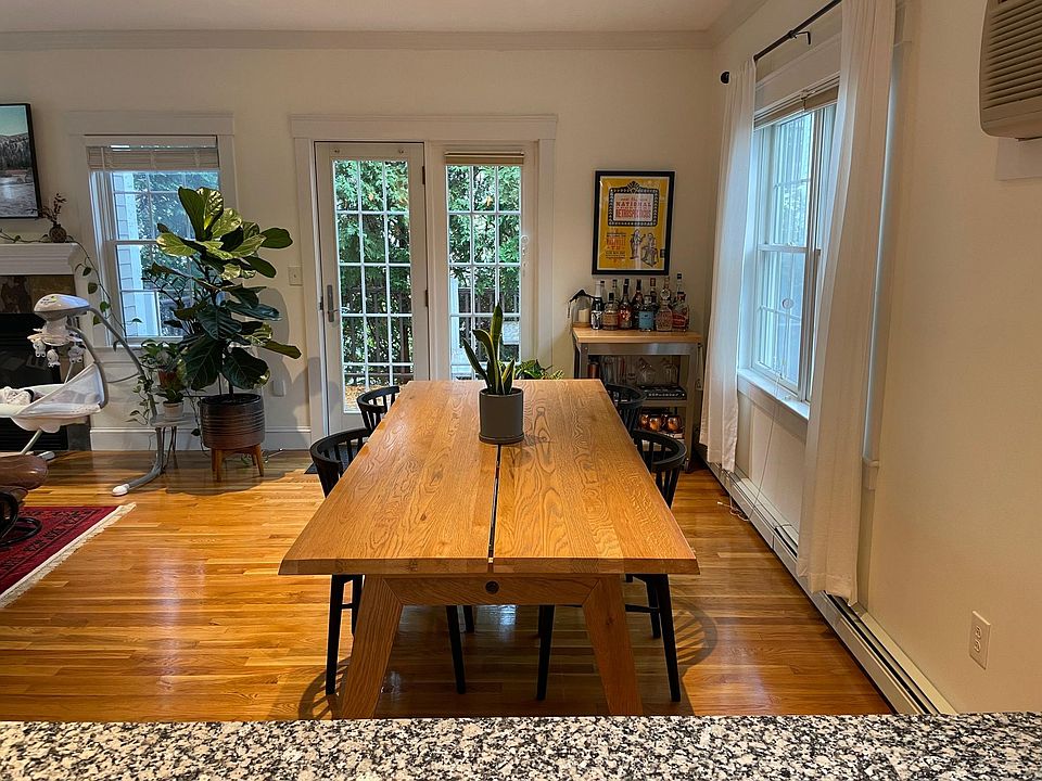 Dining Area. Back door opens to deck