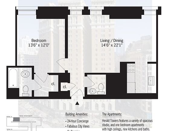 2nd image of 50 W 34th St APT 18A8