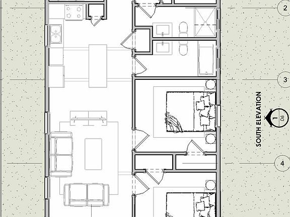 Floor plan of apartment