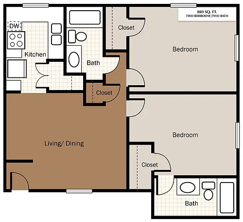 Floor plan 2X2