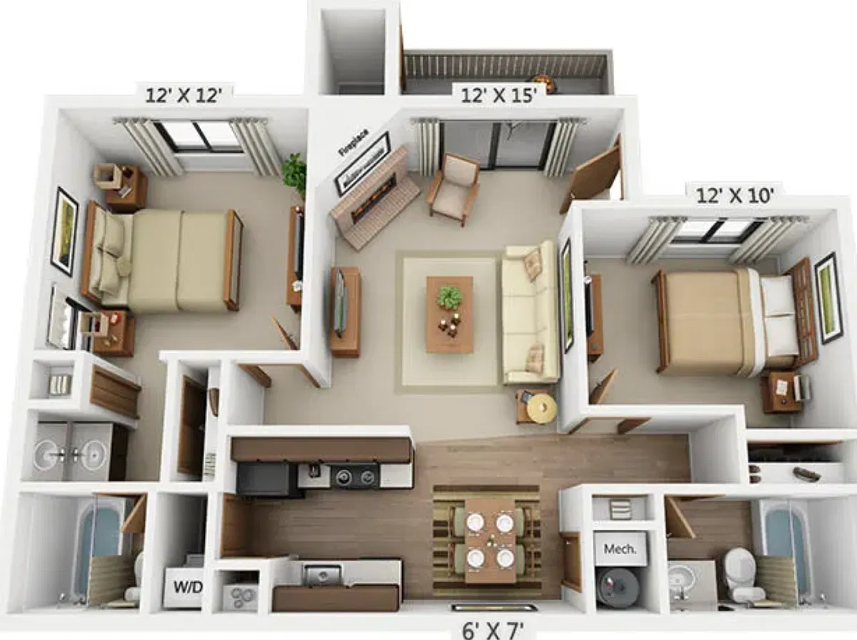 Floor plan Sumac Renovated