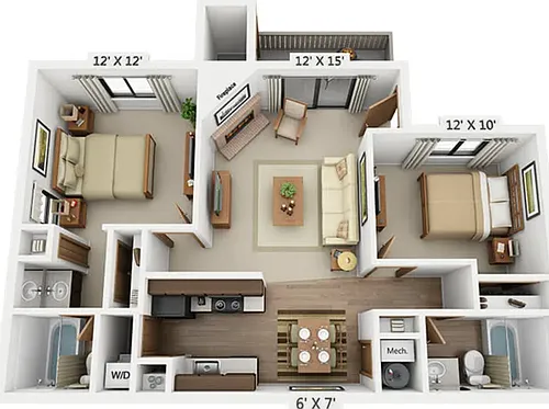Floor plan Sumac Renovated