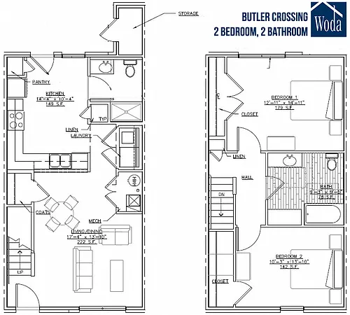 Floor plan 2 Bedroom