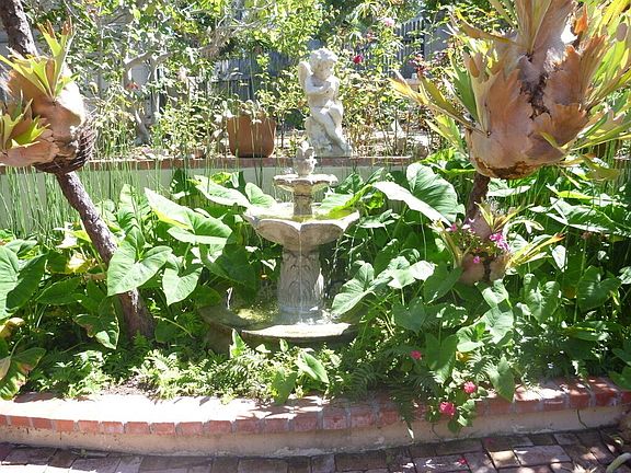 Front courtyard fountain.