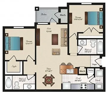 Floor plan The Travis