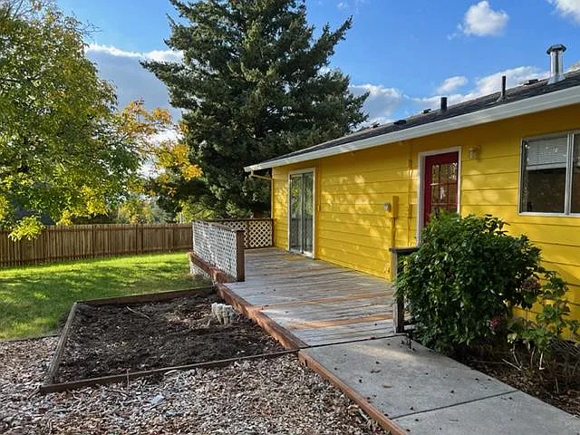 The deck has not been upgraded/replaced yet, but it is solid and safe to use.