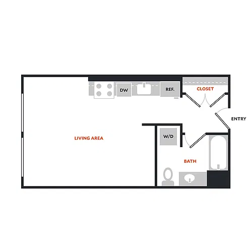 Floor plan Studio A