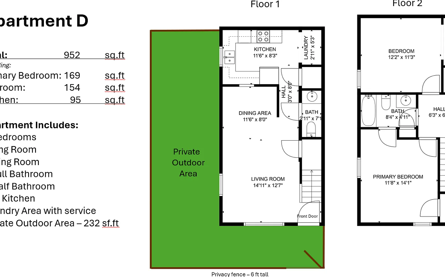 2 bed, 1.5 bath, 1000 sqft, $1,550 — Photo 1