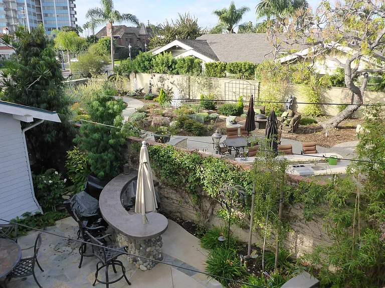 View of backyard from your front porch.