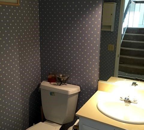 half bathroom downstairs
