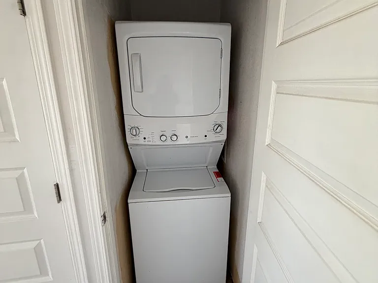 Laundry closet in master