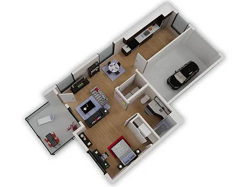 Floor plan S1 + Garage