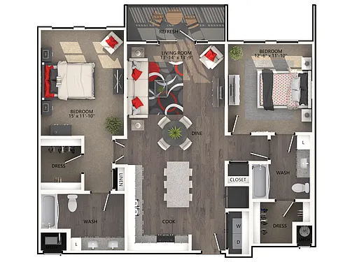 Floor plan B6