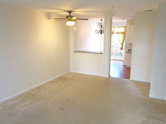 Living space facing kitchen