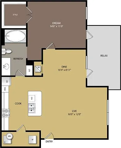 Floor plan A1B