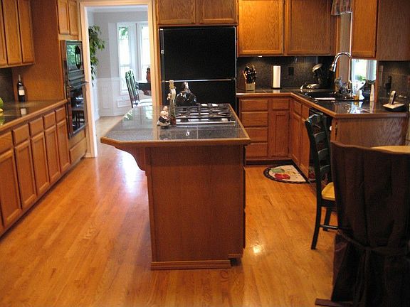 Kitchen open to family room