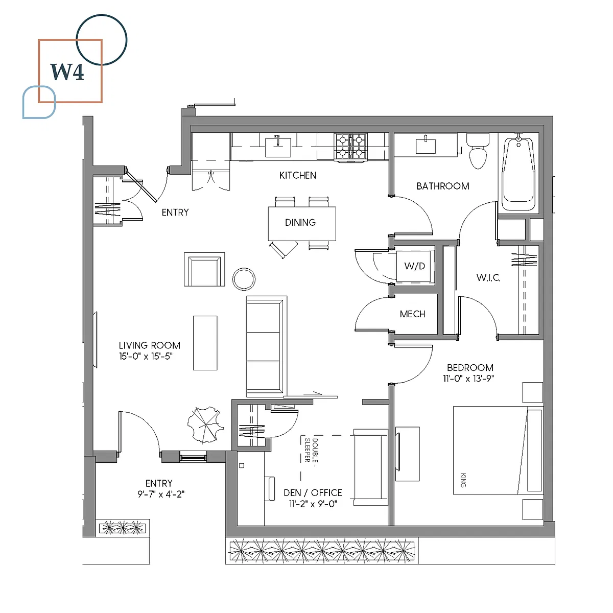 Floor plan W4