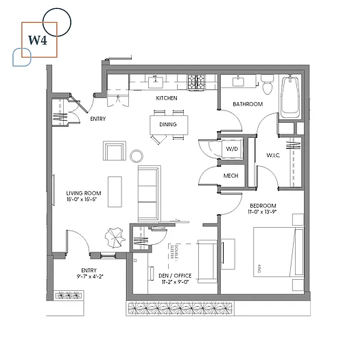 Floor plan W4