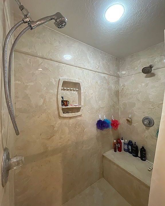 Master bath shower. 