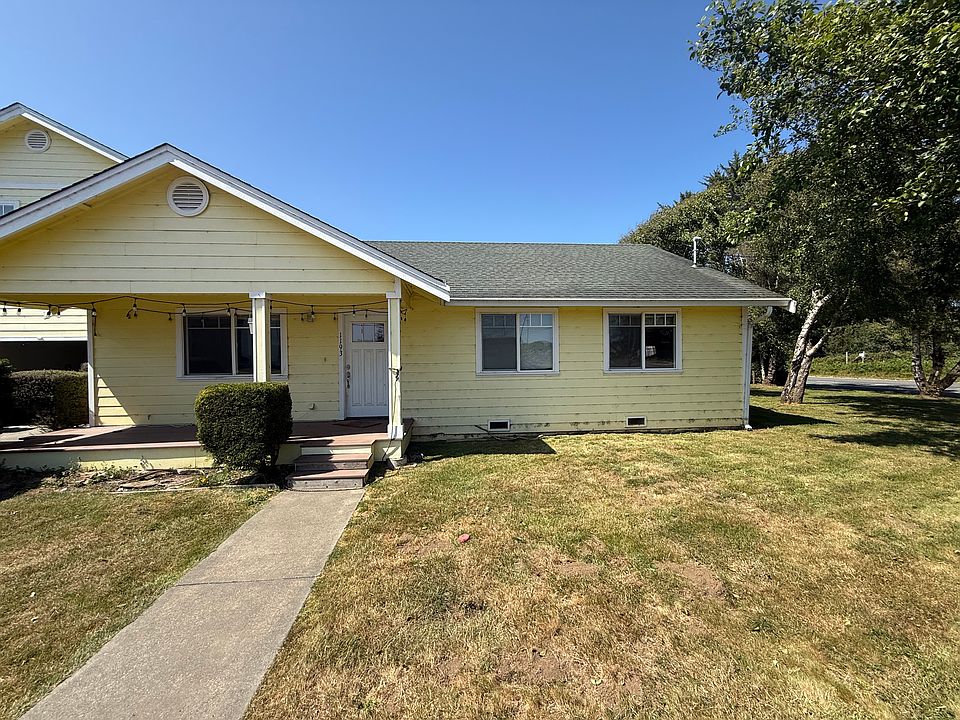 This is the front of the home. The garage is on the left.
