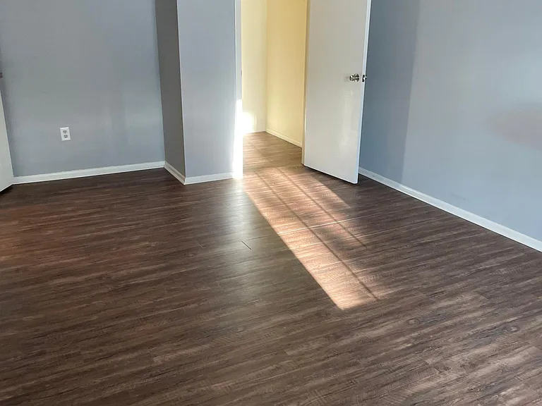 Master bedroom upstairs with walk in closet.