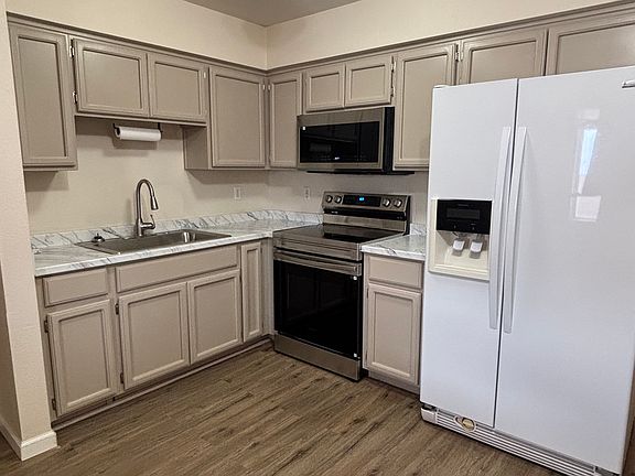 Kitchen includes: 
-Electric Stove (new)
-Over-the-Range Microwave (new)
-Refrigerator
