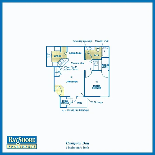 Floor plan C Hampton Bay 1.1 Dn