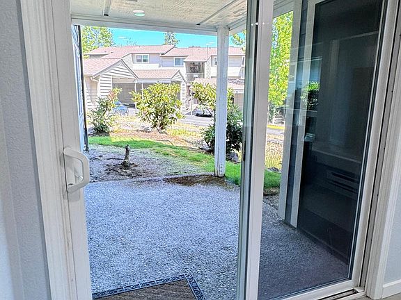 Access from living room to patio. With storage room.