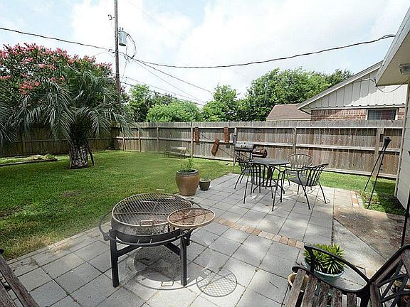 Large backyard perfect for all your outdoor activities.