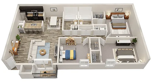 Floor plan The Allatona - Renovated