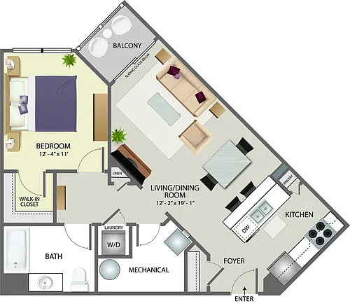 Floor plan 1C