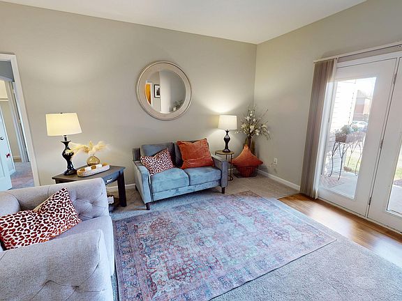 Let the light in _ or step out. Your private patio is just beyond the double doors.