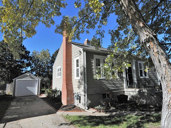 Garage and side view of house