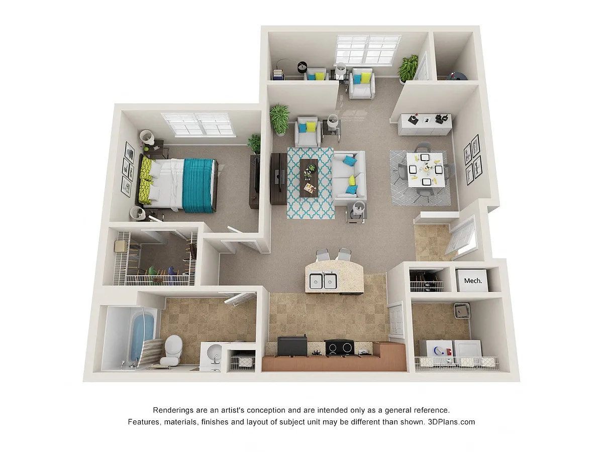 Floor plan The Lookout with Sunroom