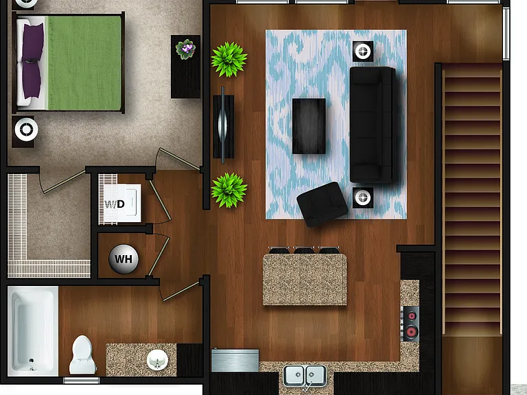 A2G floor plan Residences at Lake Park