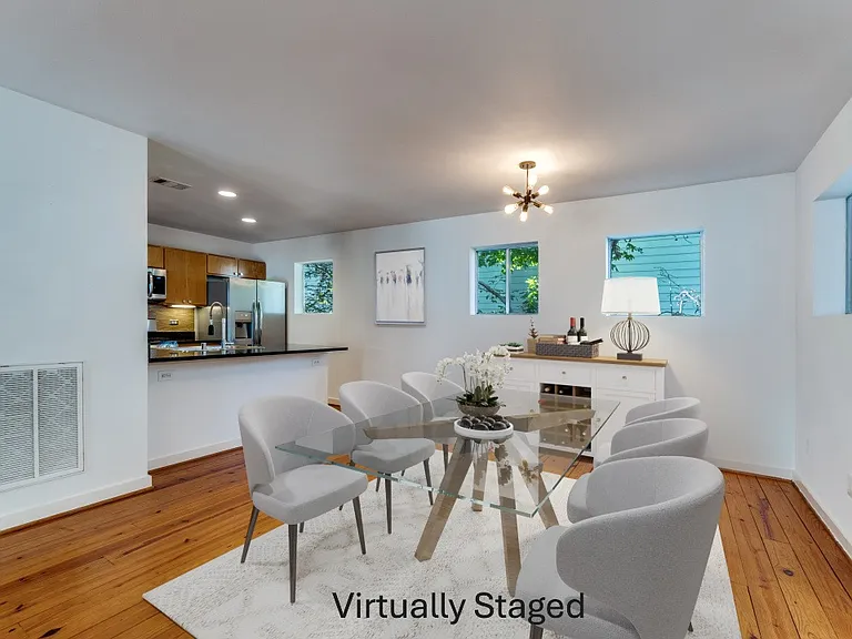 Dining and kitchen area