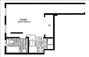 1st image of 461 W 44th St APT 3G