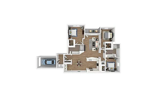 Floor plan Uptown - Renovated