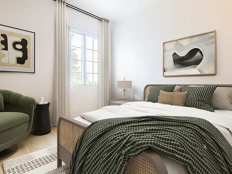 Bedroom with Hard Surface Flooring