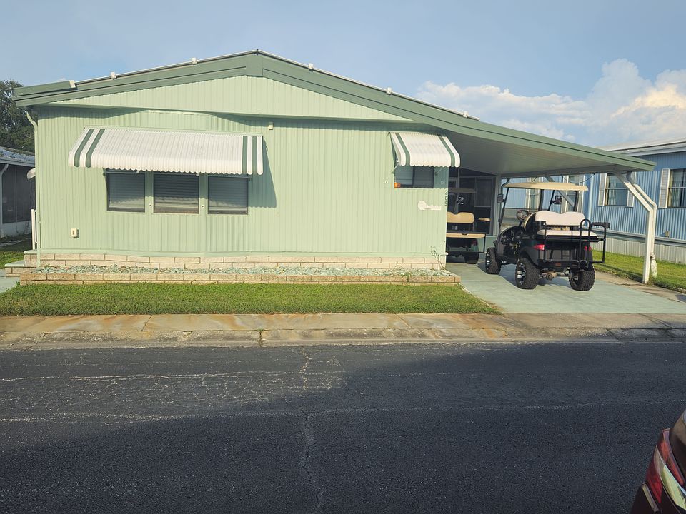 Front of mobile home