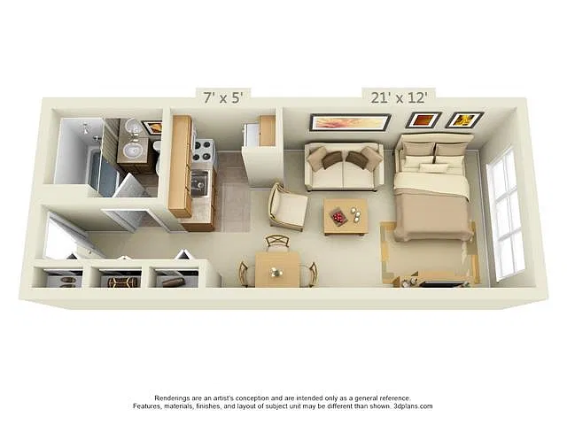 Floor plan Studio