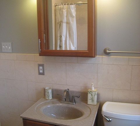 sink and medicine closet