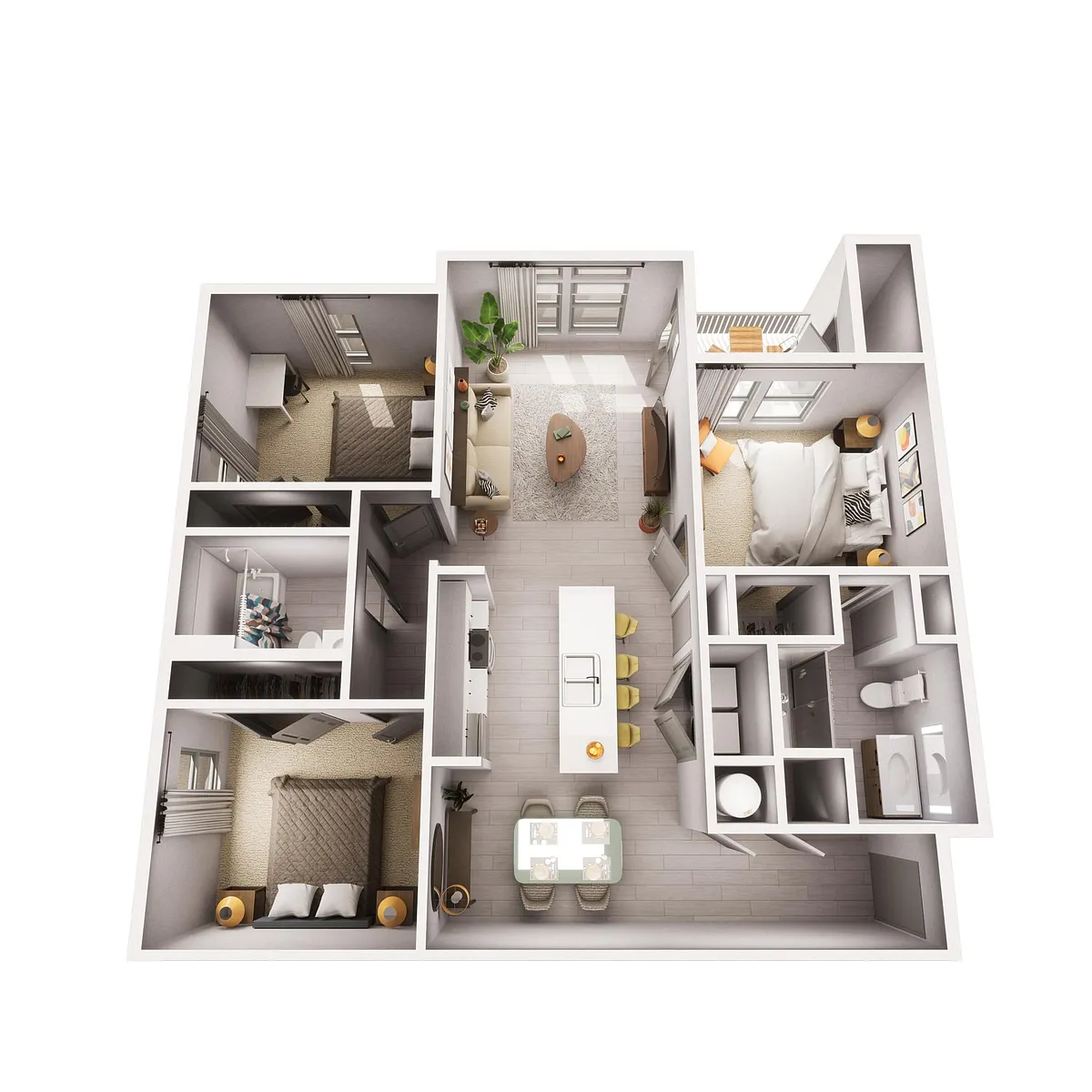 Floor plan Montage