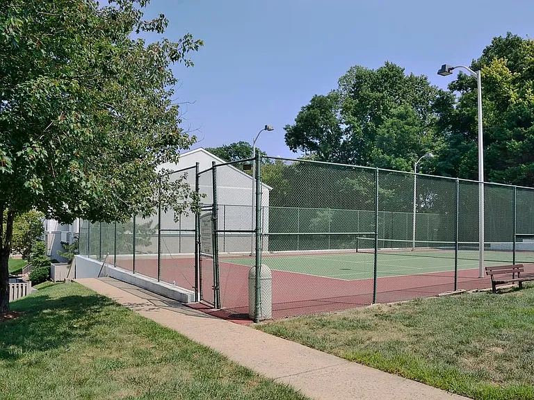 Resident tennis court