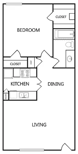Floor plan 1X1