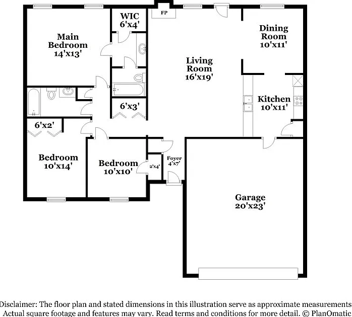 3 bed, 2.0 bath, 1622 sqft, $1,660 — Photo 2