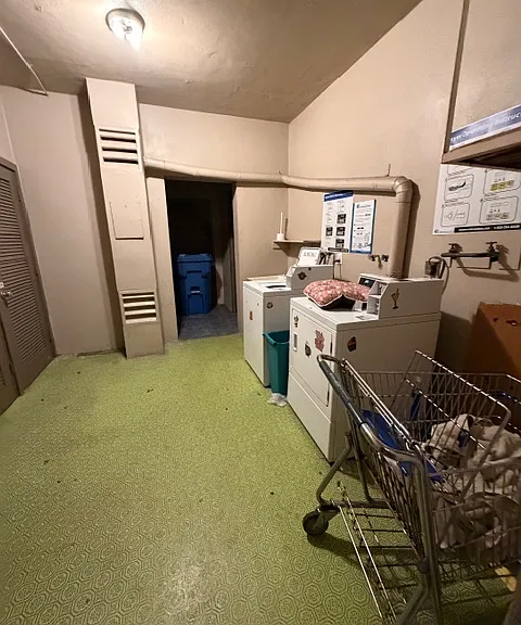 Community Laundry Room, just steps from the Apt. door.